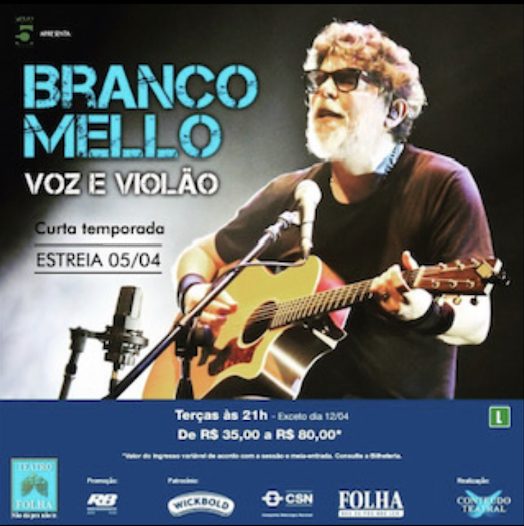 Capa: Branco Mello — Voz e Violão