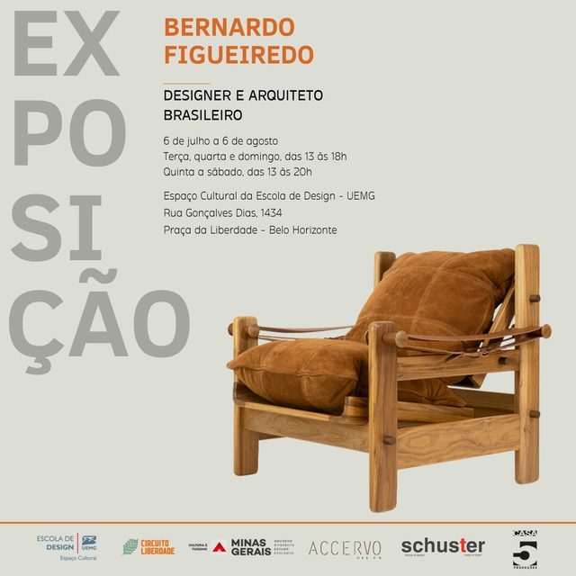 Capa: Exposição Bernardo Figueiredo — Designer e Arquiteto Brasileiro
